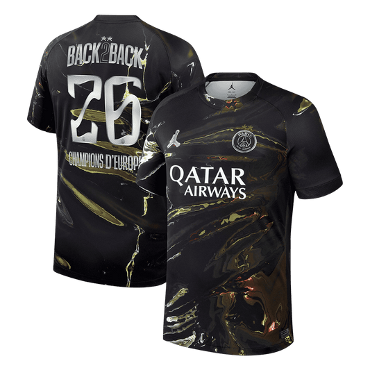 Champions of Europe #26 Les Paris Maillot 2025/26 Noir - CHAMPIONS OF EUROPE