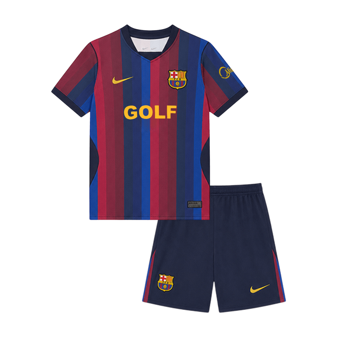 Barcelone Domicile Maillot Kit 2026/27 Enfant Rouge&Bleu - Super
