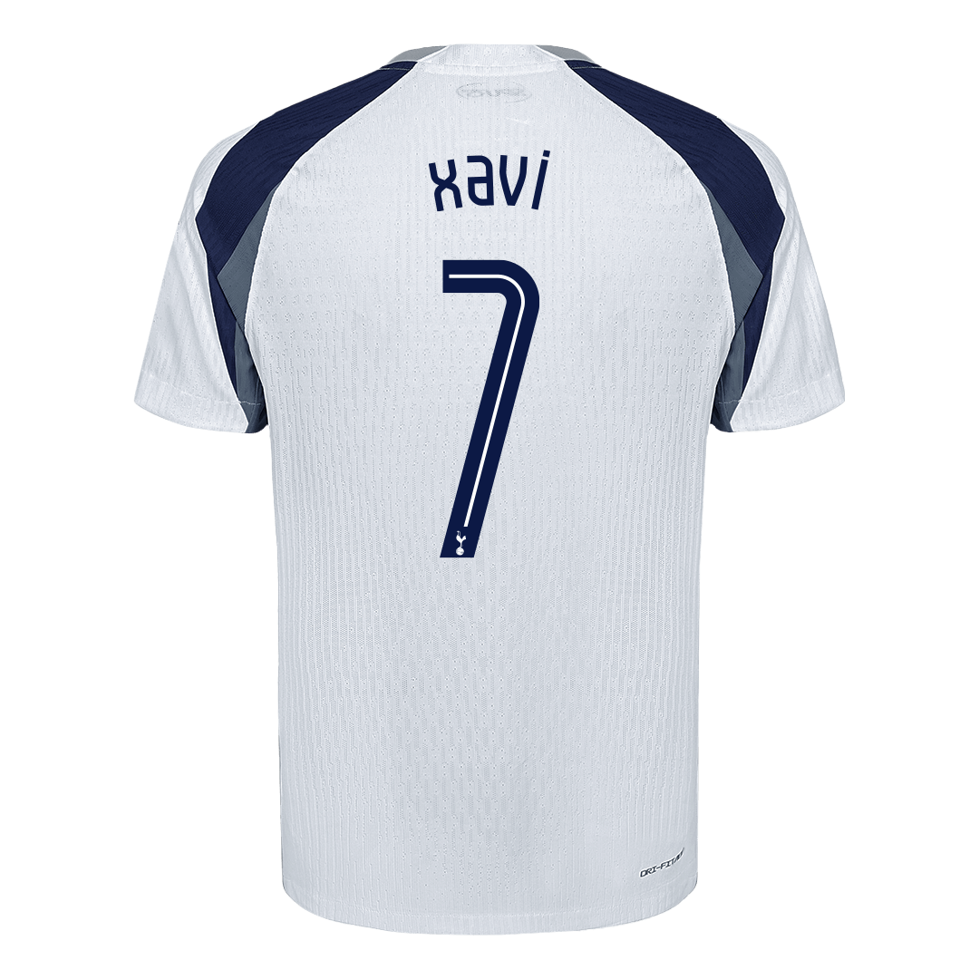 XAVI #7 Tottenham Hotspur Domicile Maillot 2025/26 Blanc Authentique - UCL