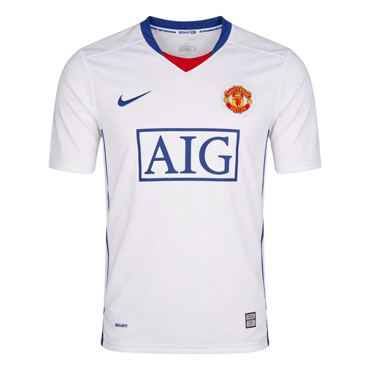 Retro Manchester United Uitshirt 2008/09 Wit