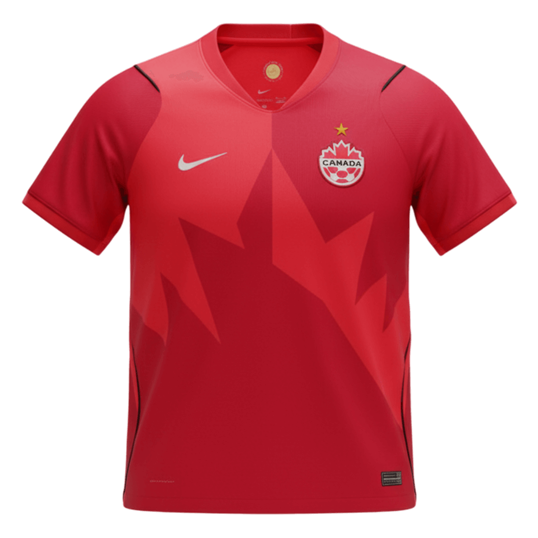 Canada Domicile Maillot Coupe du Monde 2026 Rouge Grande Taille