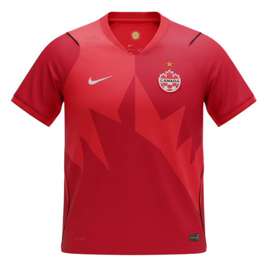 Canada Domicile Maillot Coupe du Monde 2026 Rouge Grande Taille