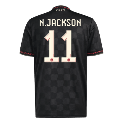 N.JACKSON #11 München Derde Thuisshirt 2025/26 Zwart