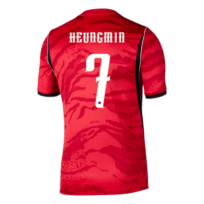 HEUNGMIN #7 Zuid-Korea Thuis Shirt - Wereldkampioenschap 2026 Rood