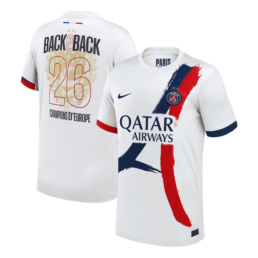 Champions of Europe #26 Les Paris Extérieur Maillot 2024/26 Blanc - CHAMPIONS OF EUROPE