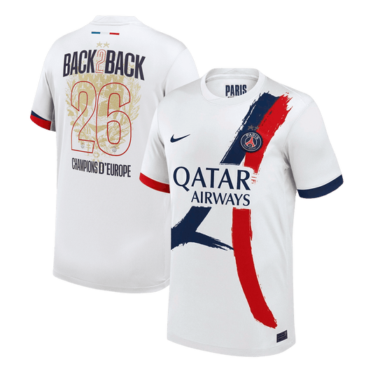 Champions of Europe #26 Les Paris Extérieur Maillot 2024/26 Blanc - CHAMPIONS OF EUROPE