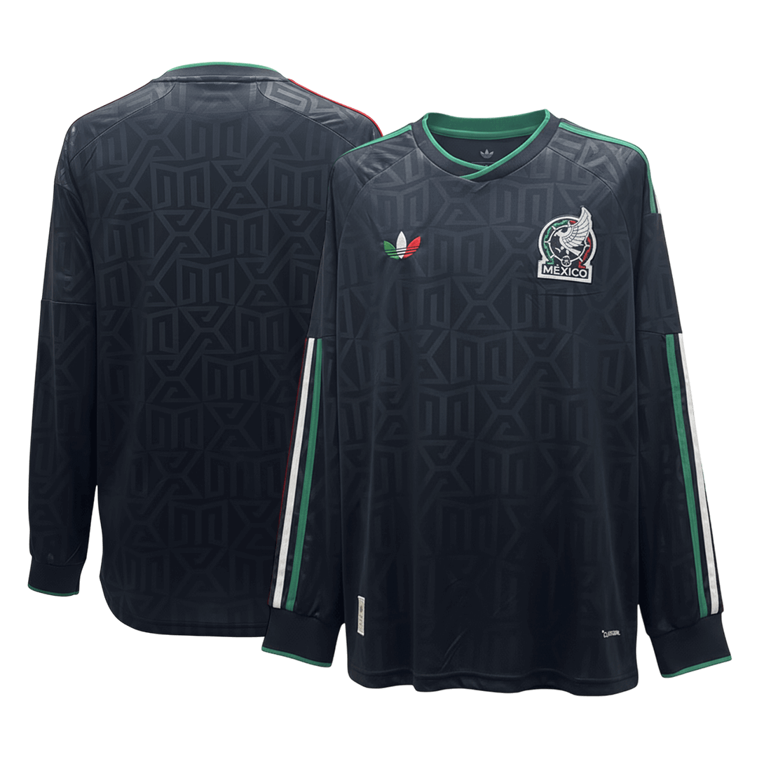 Mexico Thuisshirt Lange Mouwen - WK 2026 Zwart Grote Maat