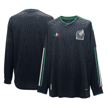 Mexico Thuisshirt Lange Mouwen - WK 2026 Zwart Grote Maat