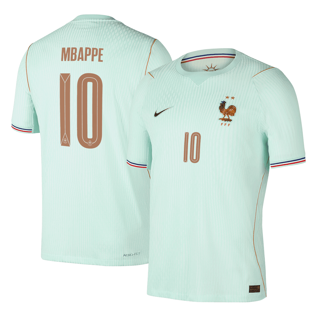 MBAPPE #10 Frankrijk Uitshirt - Wereldkampioenschap 2026 Groen Speler