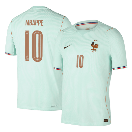 MBAPPE #10 Frankrijk Uitshirt - Wereldkampioenschap 2026 Groen Speler