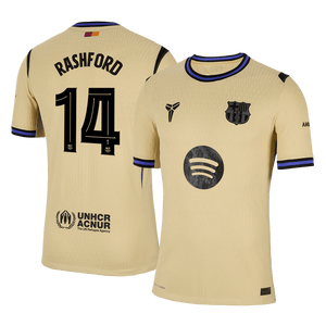 RASHFORD #14 Barcelone Extérieur Maillot 2025/26 Authentique - UCL