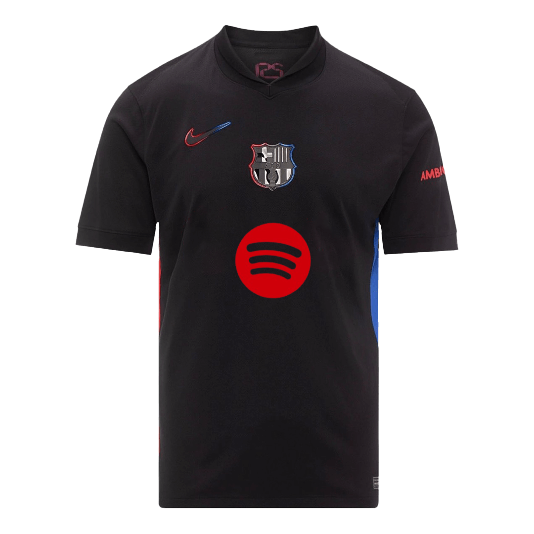 Barcelone Extérieur Maillot 2024/25 - Spotify Logo Without Text Grande Taille