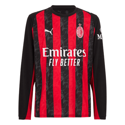 AC Milan Domicile Maillot Manches Longues 2025/26 Rouge&Noir